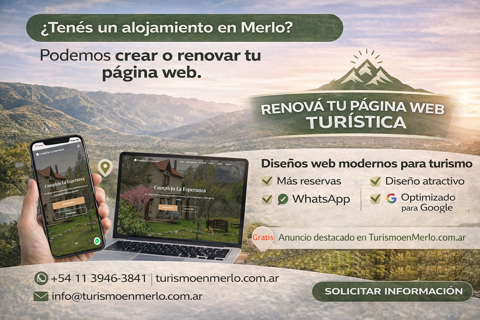 Publicidad web turística